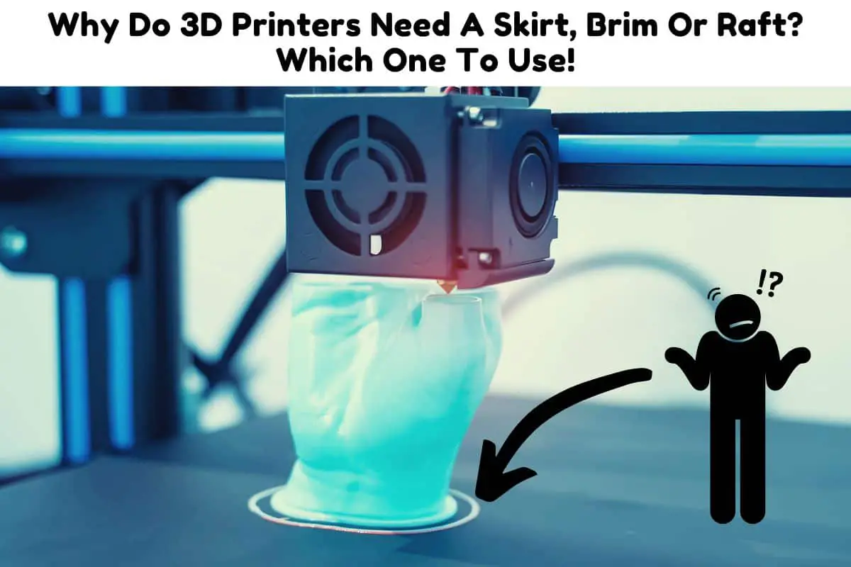 Why Do 3D Printers Need A Skirt, Brim Or Raft? Which One To Use! 3D